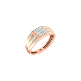 18K Gold & Diamond Ring For Men GR-1426